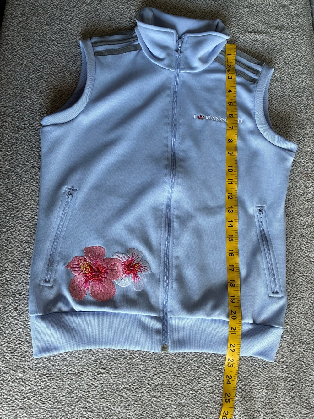 Vintage adidas I Love Honolulu
Sleeveless Track Vest Blue
Hawaiian Floral M - Picture 6 of 16